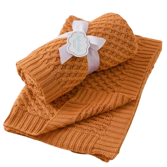 Biscuit Basket Weave Knit Blanket - Jiggle & Giggle
