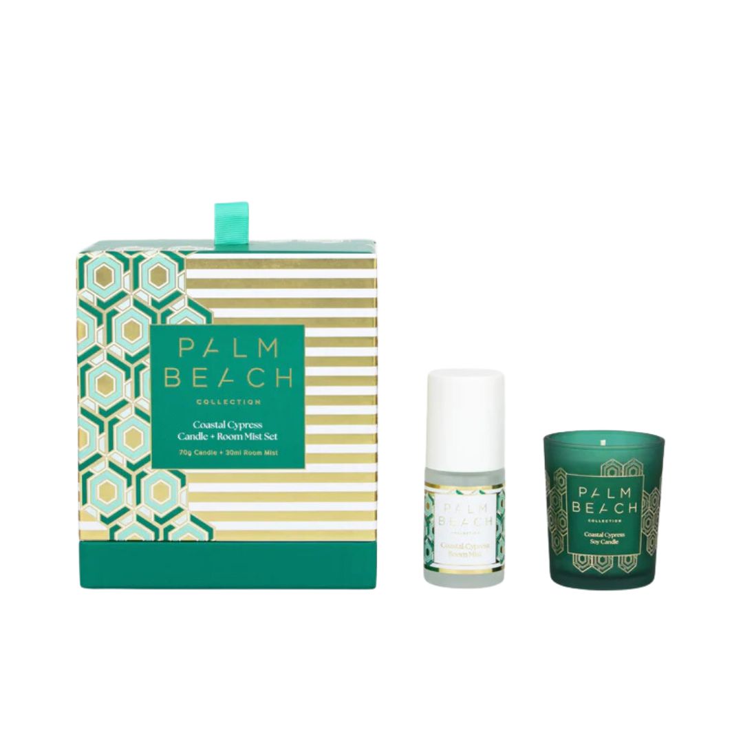 Coastal Cypress Mini Candle & Room Mist Set