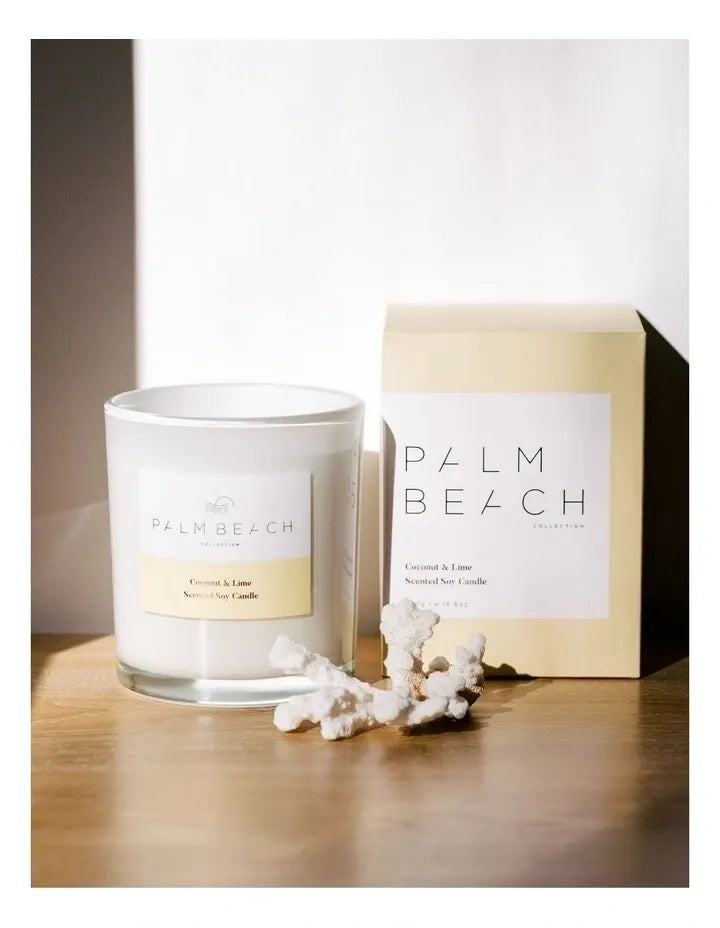 Coconut & Lime Scented Soy Candle - Deb's Hidden Treasures