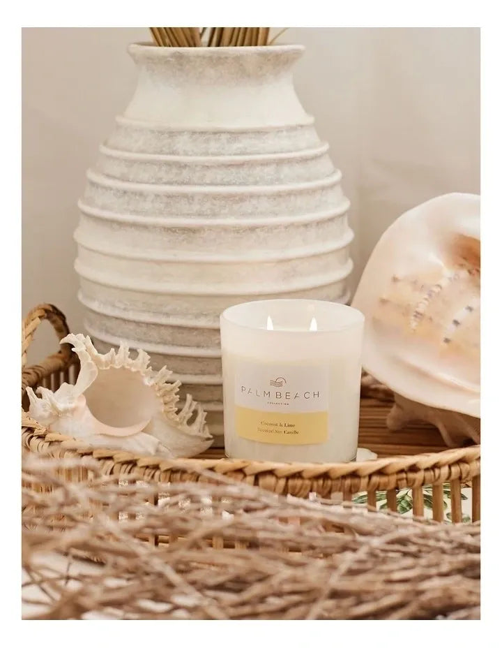 Coconut & Lime Scented Soy Candle - Deb's Hidden Treasures