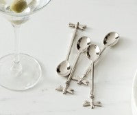 Silver Dragonfly Cocktail/Dessert Spoons Set of 4 - Deb's Hidden Treasures