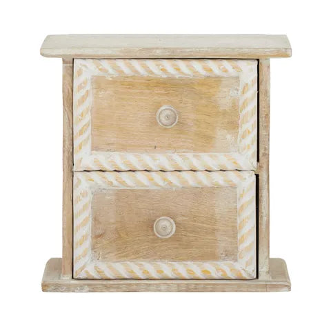 Nautica Whitewash Wood Drawers - Deb's Hidden Treasures