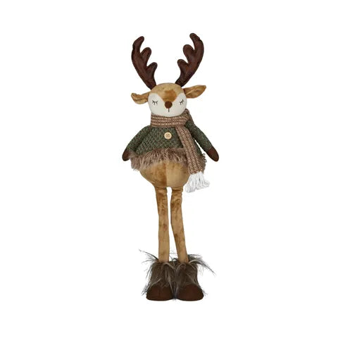 Reindeer Christmas Decoration - Brown/Green