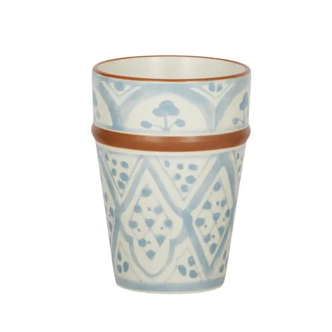 Aleah Ceramic Latte Cup - Blue - Deb's Hidden Treasures