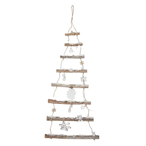 Hanging Tree Christmas Ladder w/ LED Lighting