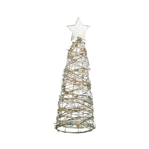 Twig/Metal Cone LED Christmas Tree - Various Sizes