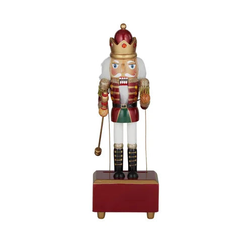 Musical Christmas Nutcracker - Red