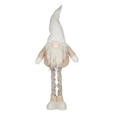 Standing Christmas Gnome - White