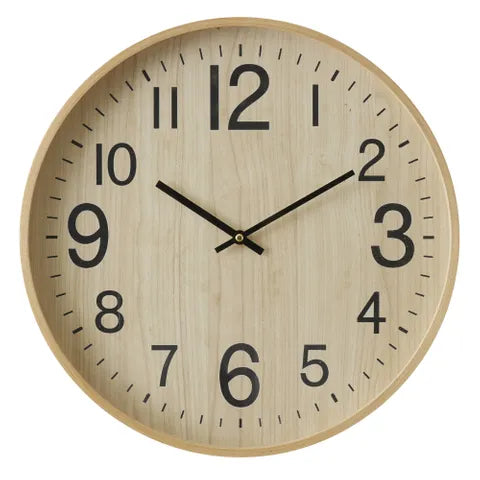 Torrens Wood Clock - Natural Timber