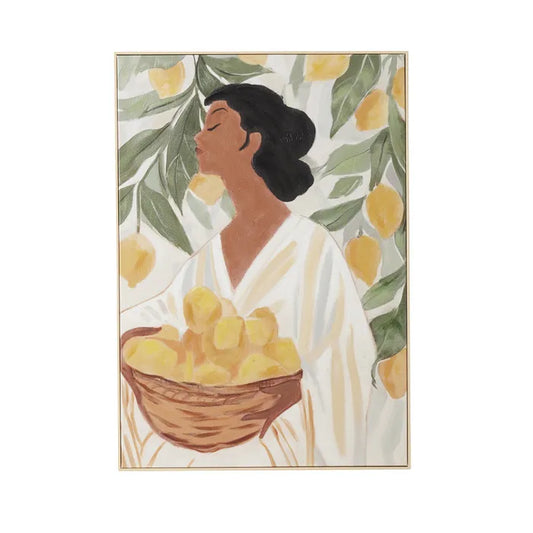 Anita Natural Frame Oil Painting