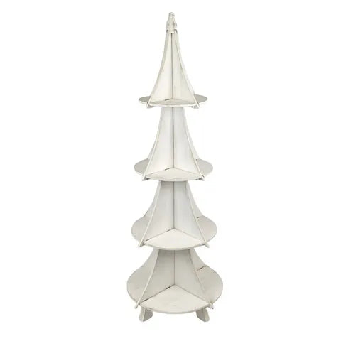 Feliz Wooden Christmas Tree - Whitewash