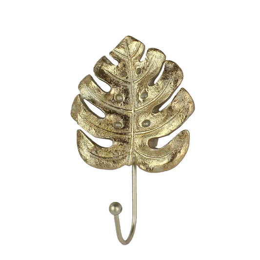 Monstera Leaf Polyresin Wall Hook - Florabelle Living