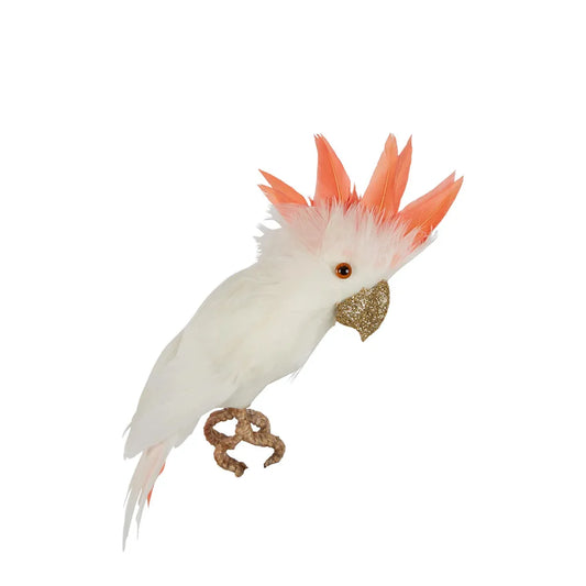 Small Galah Christmas Decoration - White