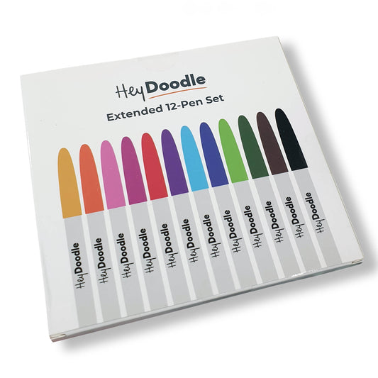 Hey Doodle Extended 12 Pen Set - Deb's Hidden Treasures