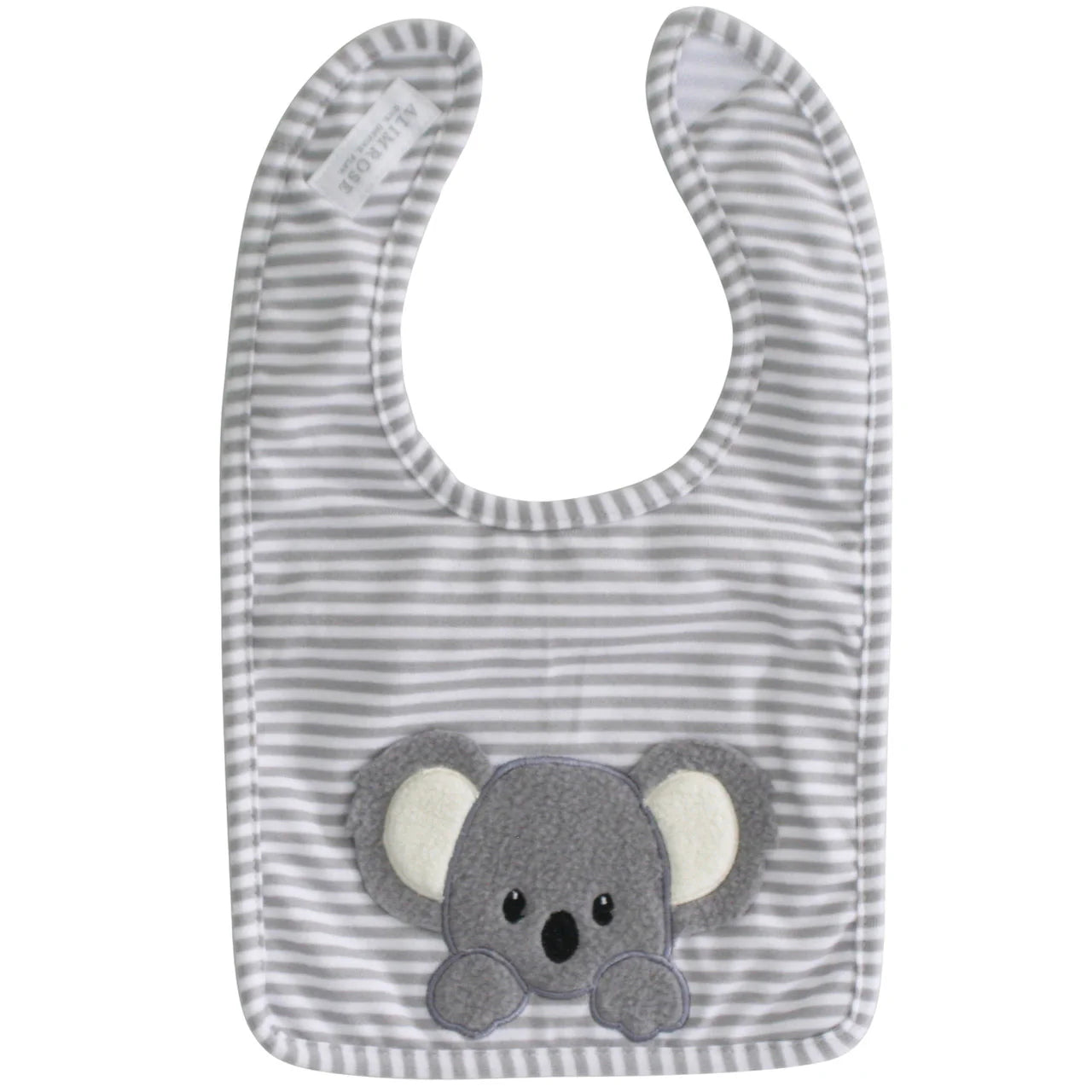 Baby Koala Bib Grey - Deb's Hidden Treasures