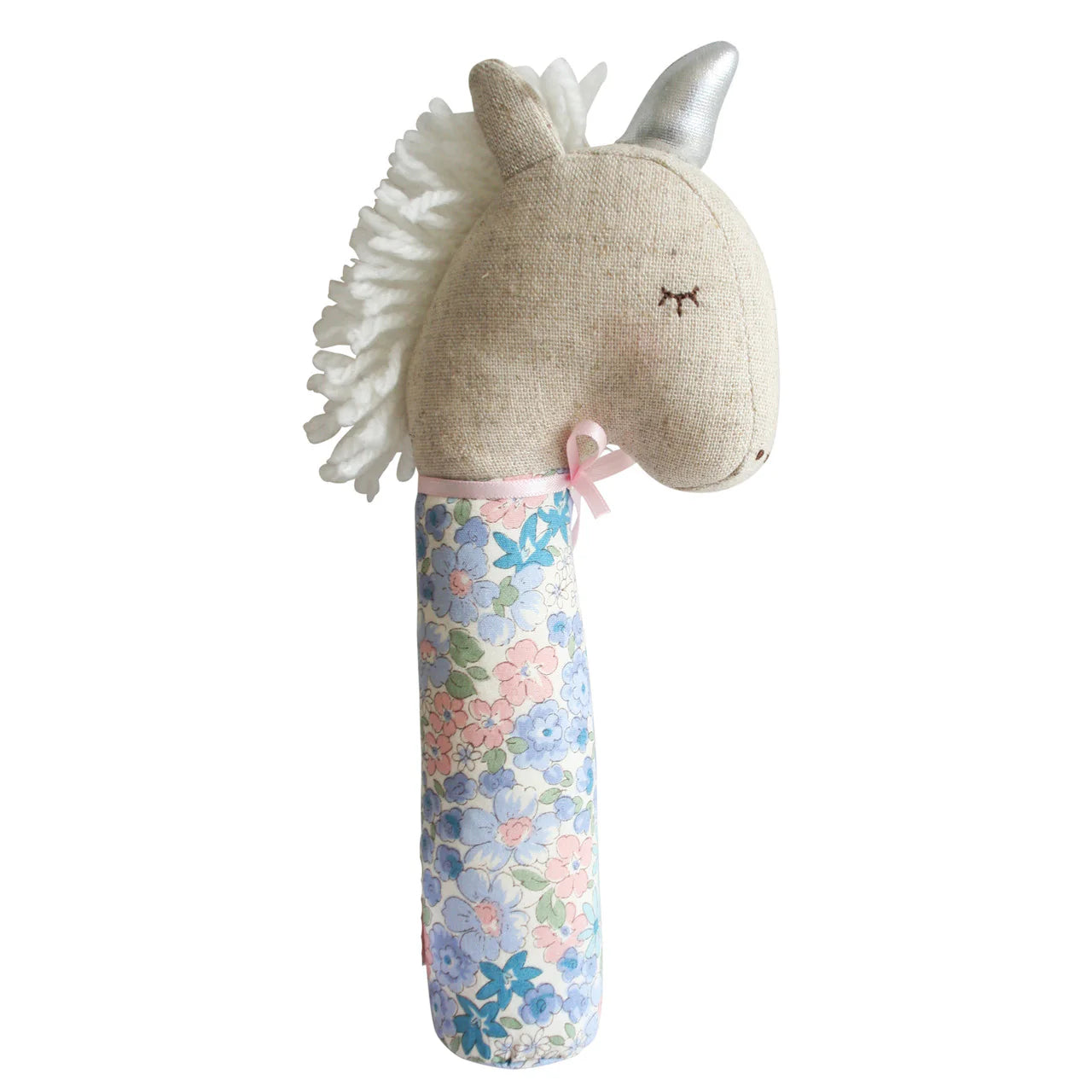 Yvette Unicorn Squeaker Liberty Blue - Deb's Hidden Treasures