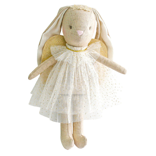 Mini Angel Bunny 27cm Ivory - Deb's Hidden Treasures
