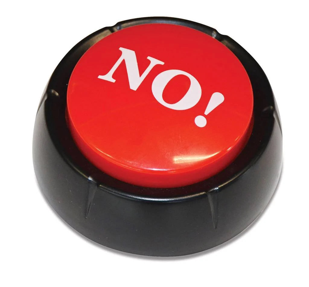 The NO Button! | Deb's Hidden Treasures