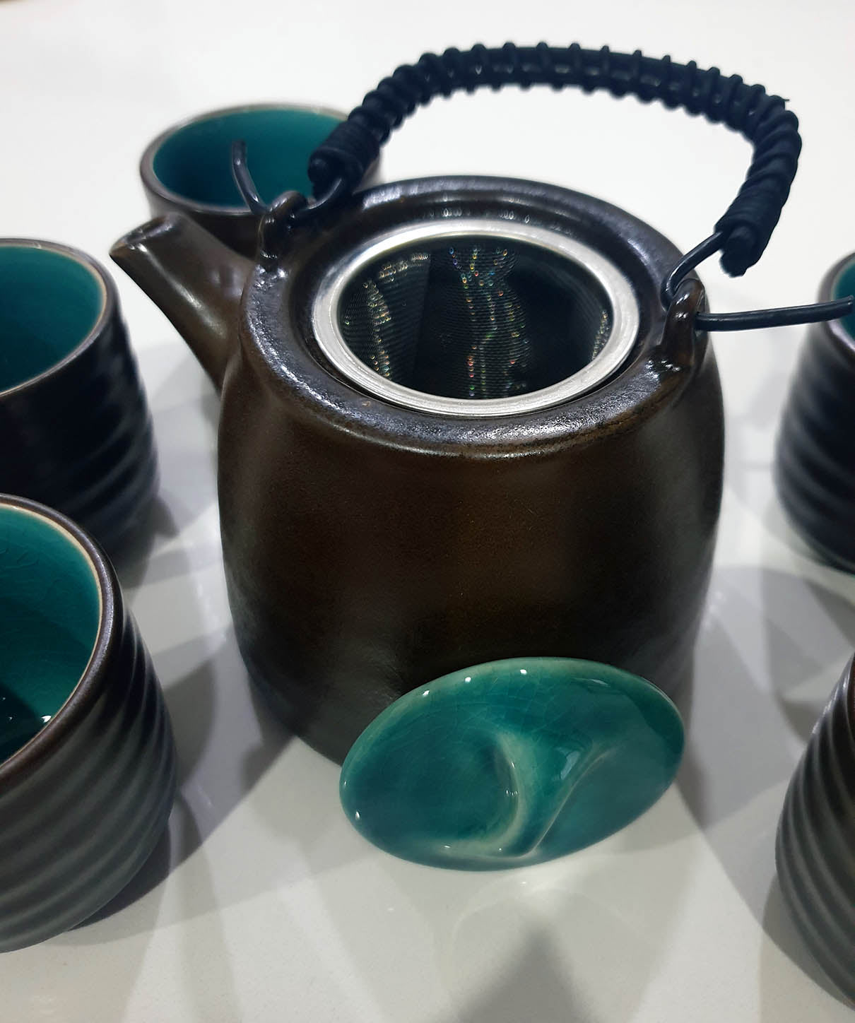 6-piece Japanese Tea Set - Jade Green - Deb's Hidden Treasures