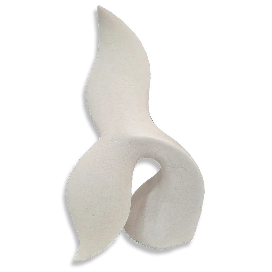 Mobi White Whale Tail Sculpture