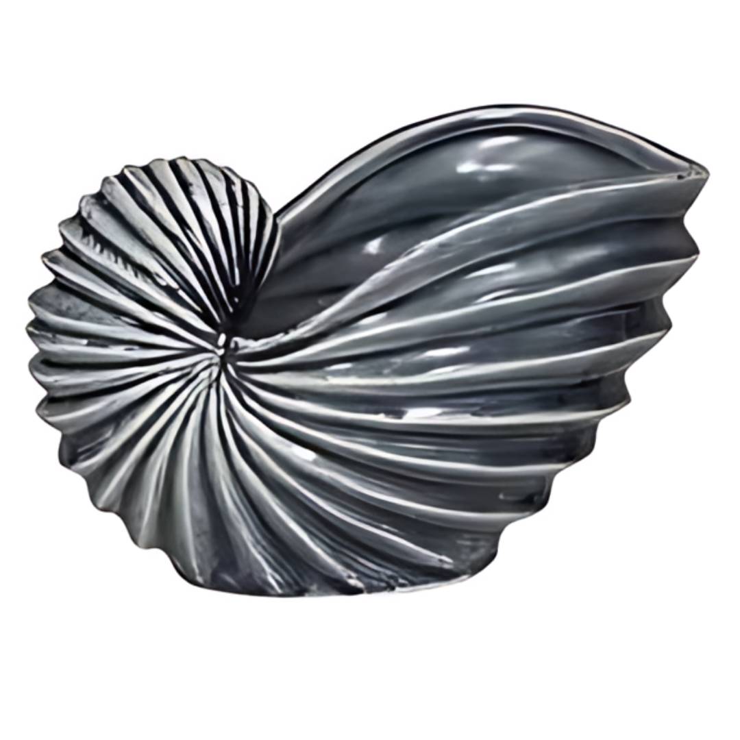 Nautilus Ceramic Shell Sculpture - Coast to Coast