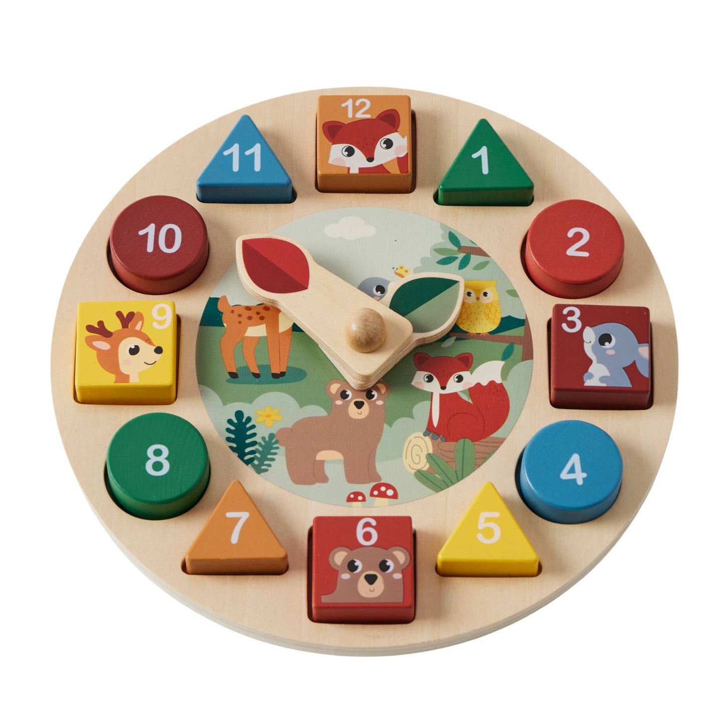 Clock Number & Shape Sorter - Zookabee