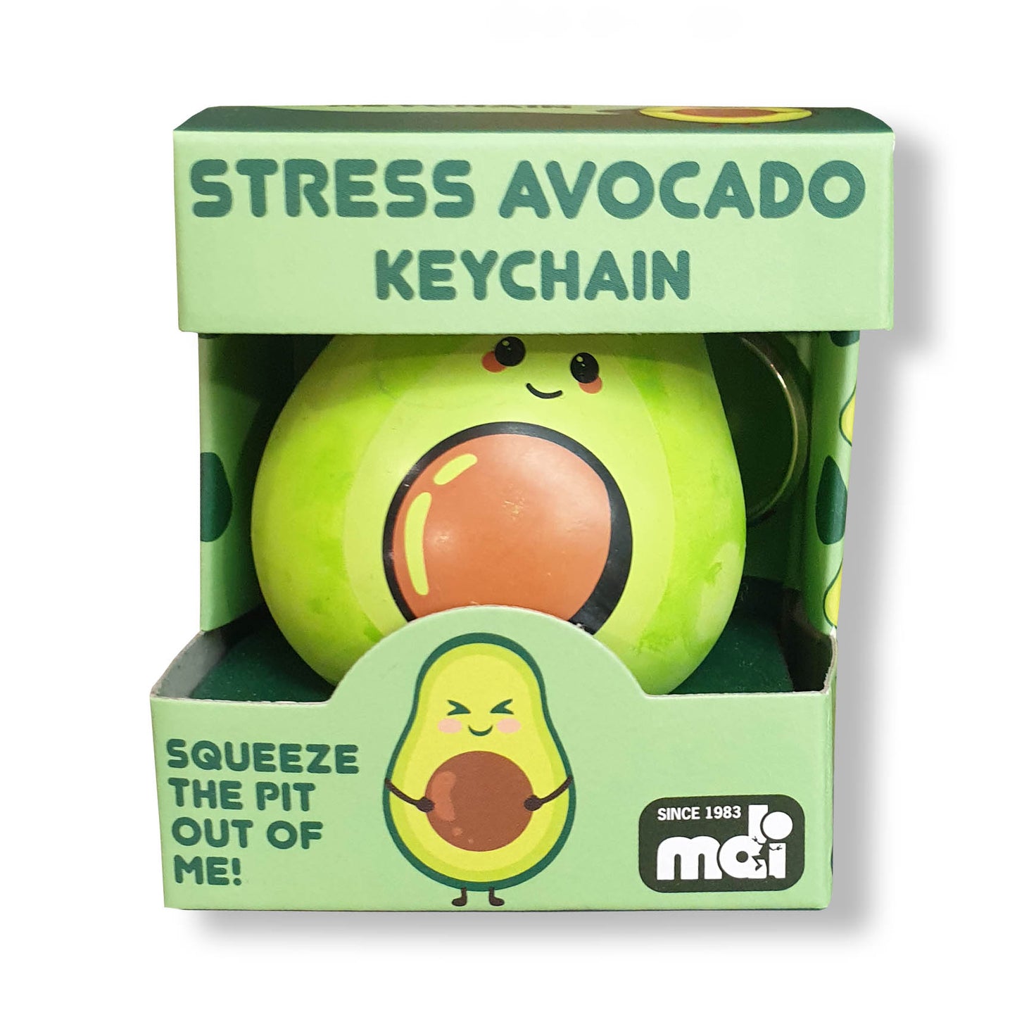 Stress Avocado Keychain - Deb's Hidden Treasures