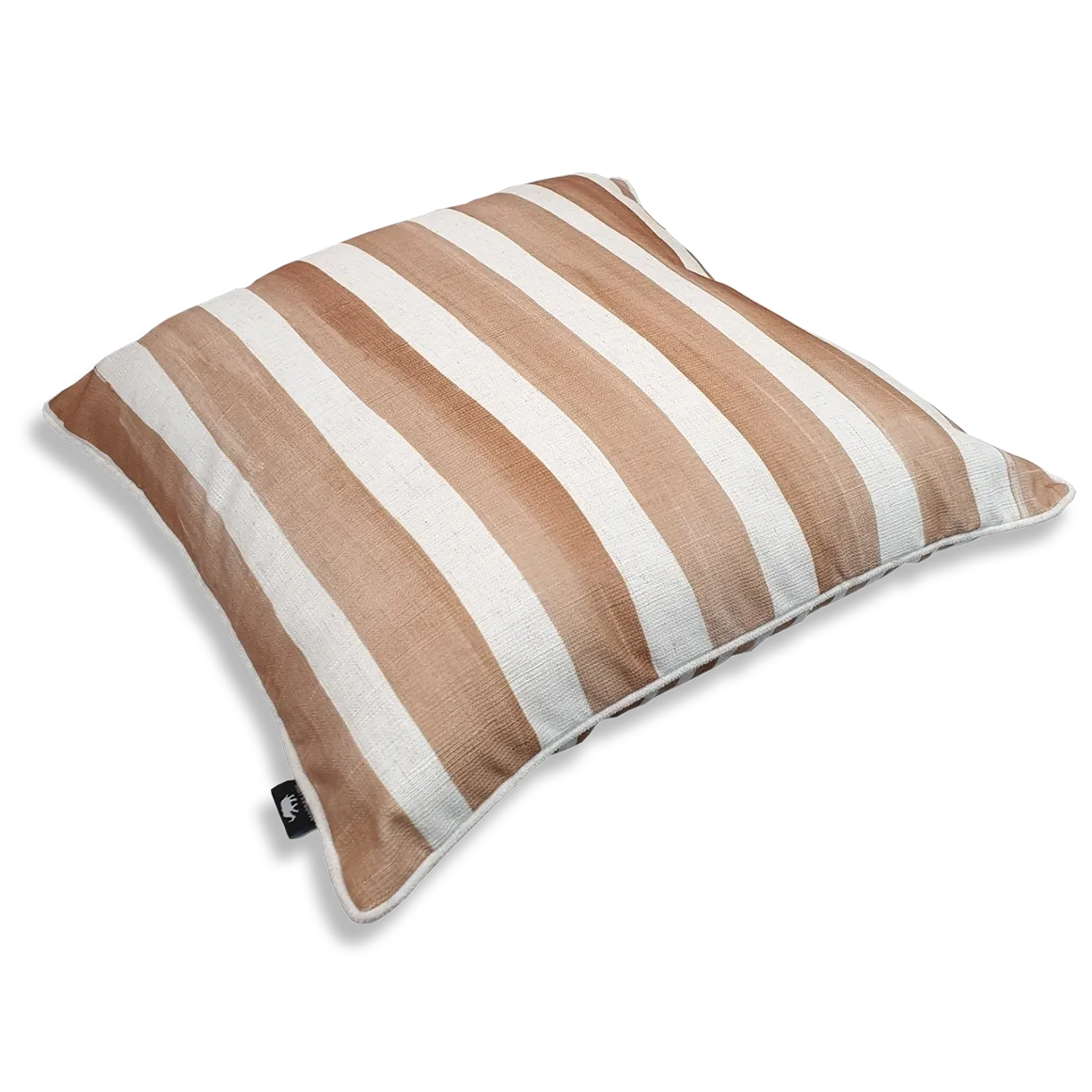 Tamsin Stripe Caramel Cushion 55cm - Deb's Hidden Treasures