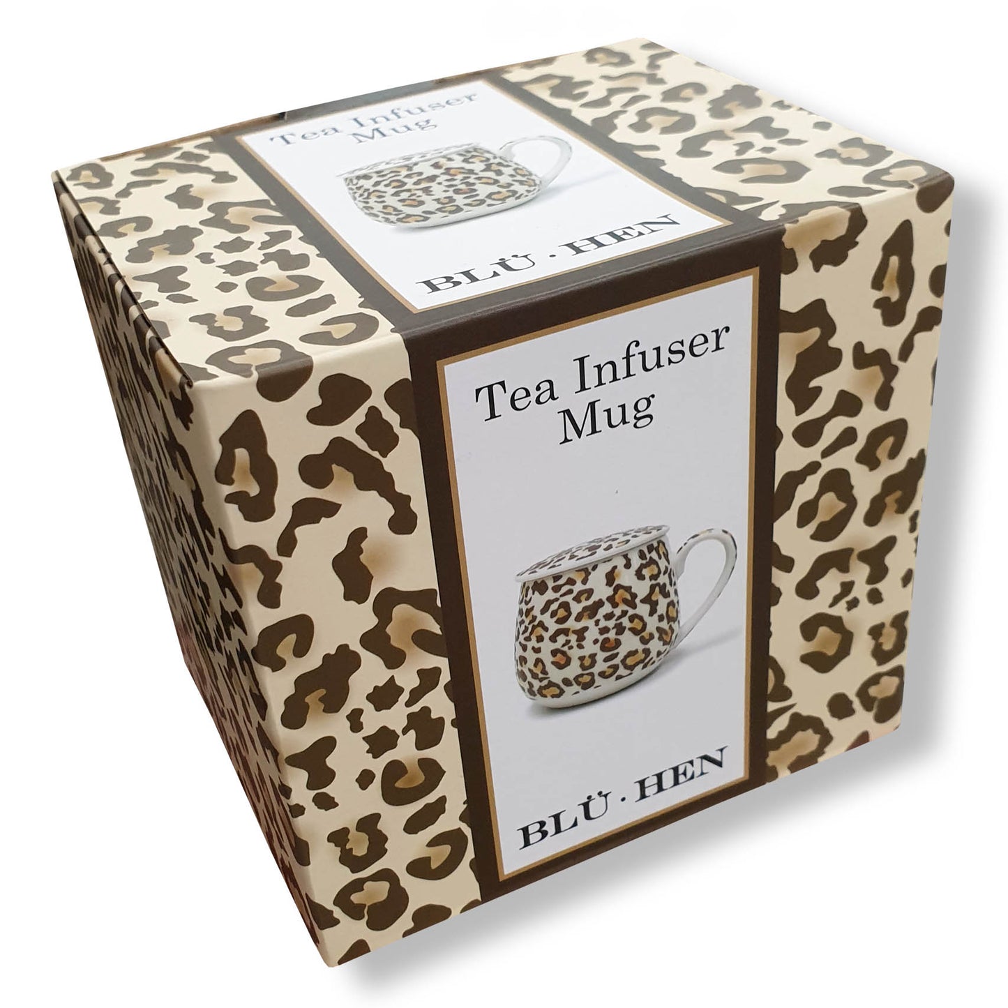 Tea Infuser Mug - Leopard - Deb's Hidden Treasures