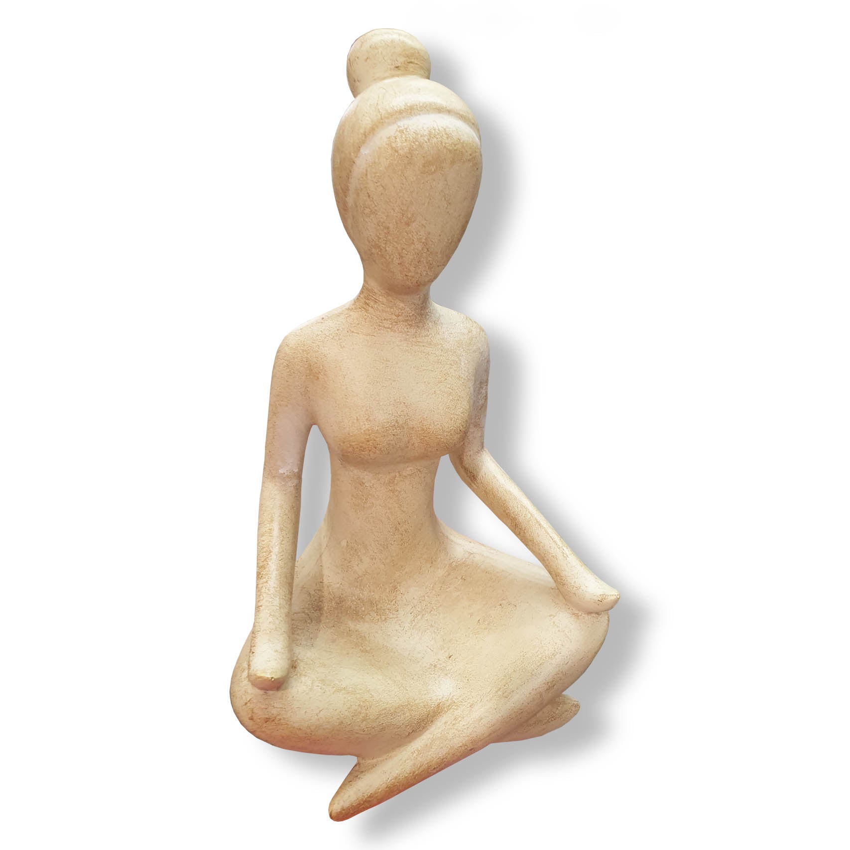 Yogi Lady Resin Sculpture | Deb's Hidden Treasures